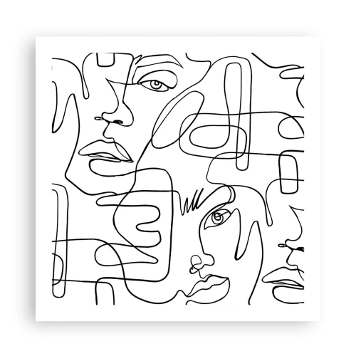 Plakat - I sammenfiltrede følelser - 60x60 cm
