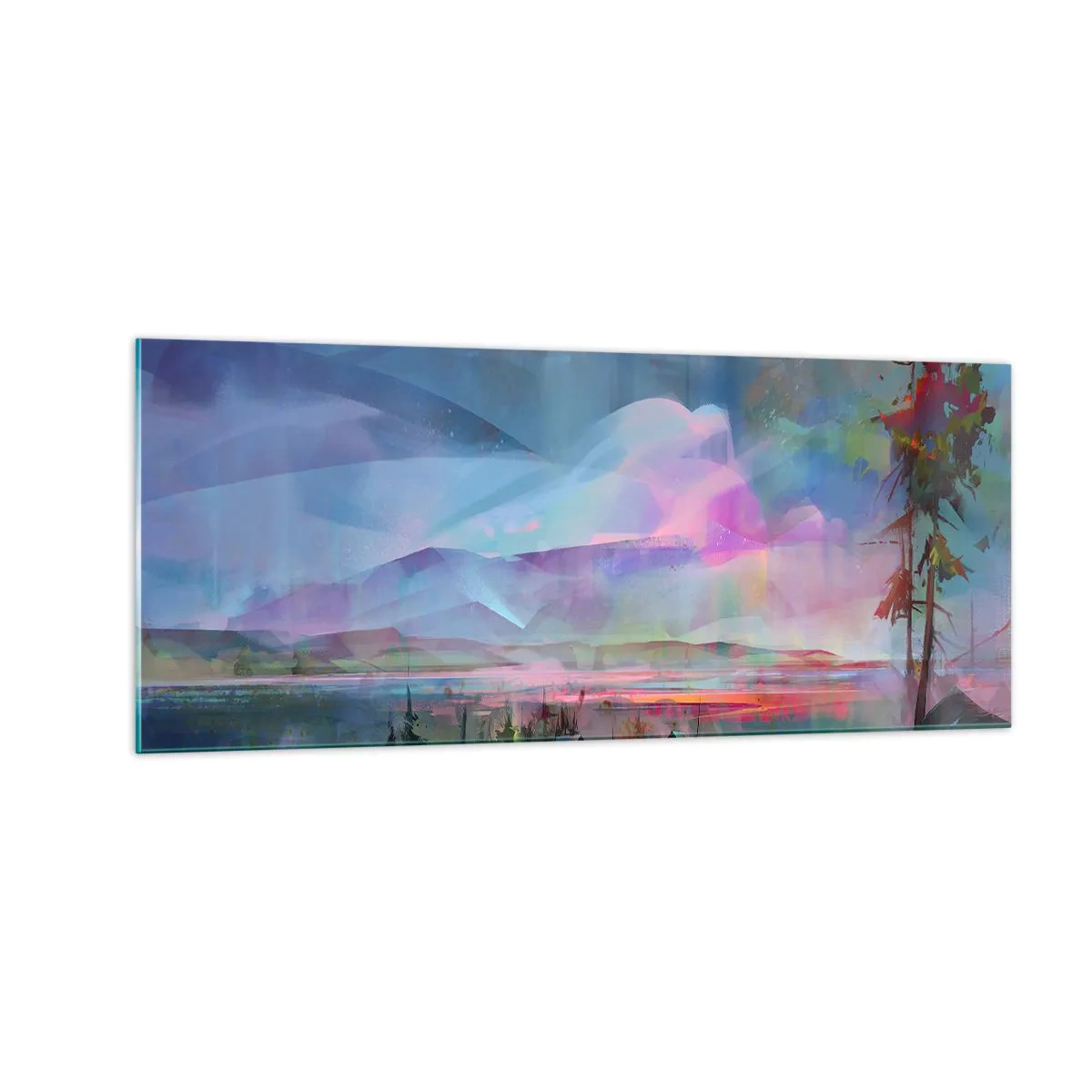 Billede på glas - Under en venlig himmel - 100x40 cm