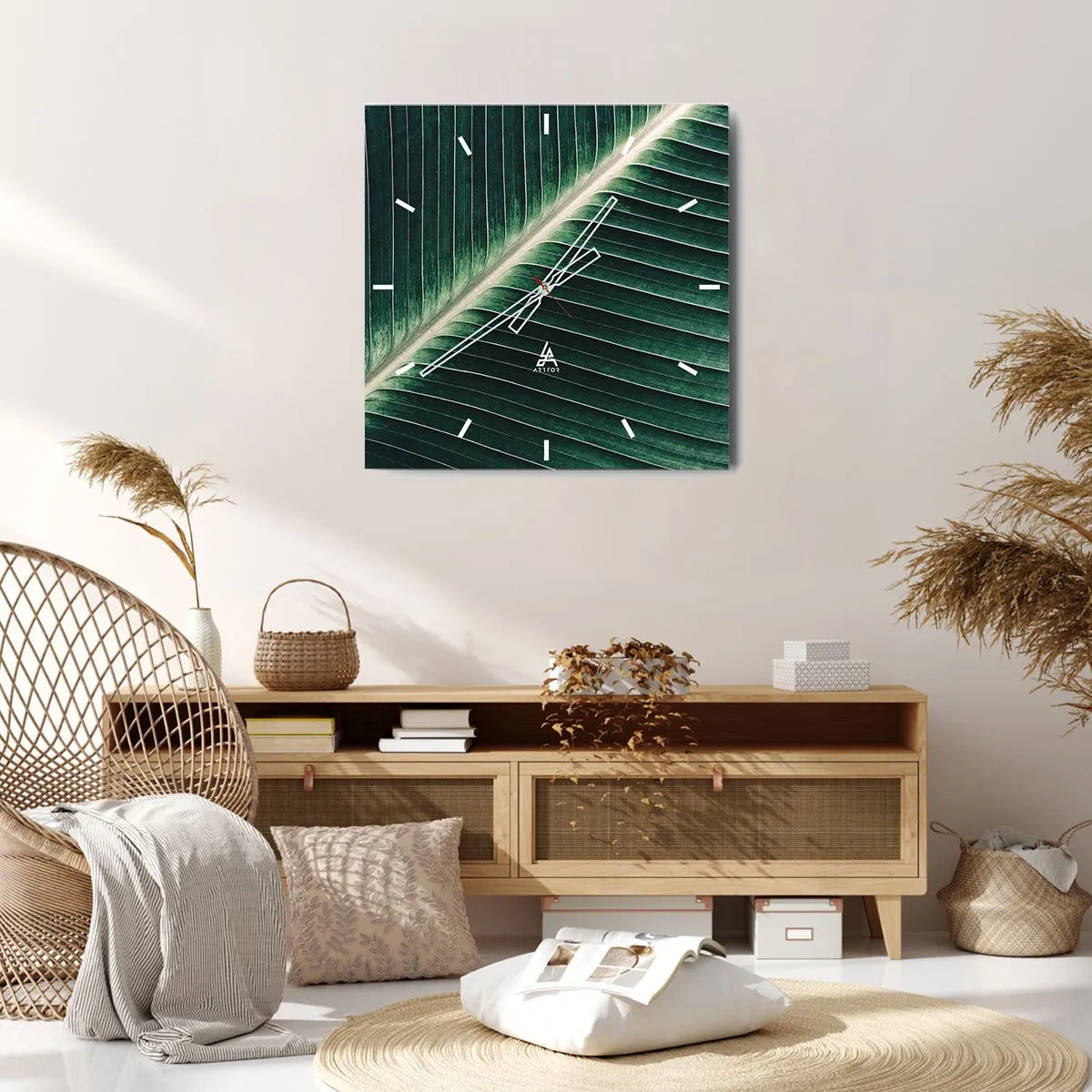 Vægur, Uret - Naturens rytme - 40x40 cm