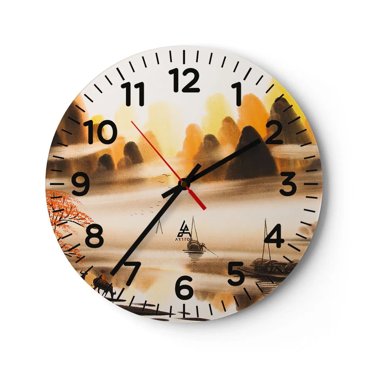 Vægur, Uret - Længere væk end det fjerne Østen - 30x30 cm