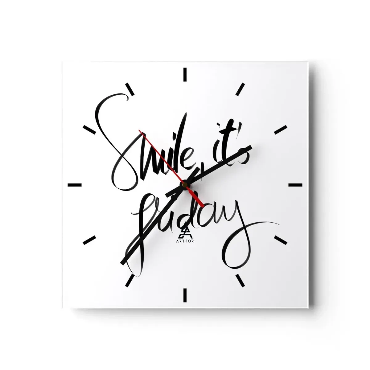 Vægur, Uret - Ægte glæde - 30x30 cm