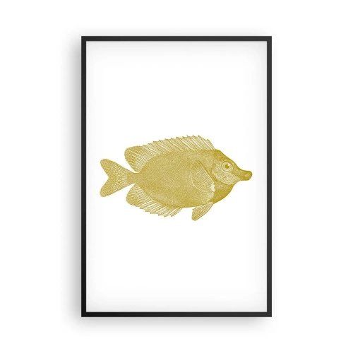 Plakat i sort ramme - Fisk og det er det - 61x91 cm