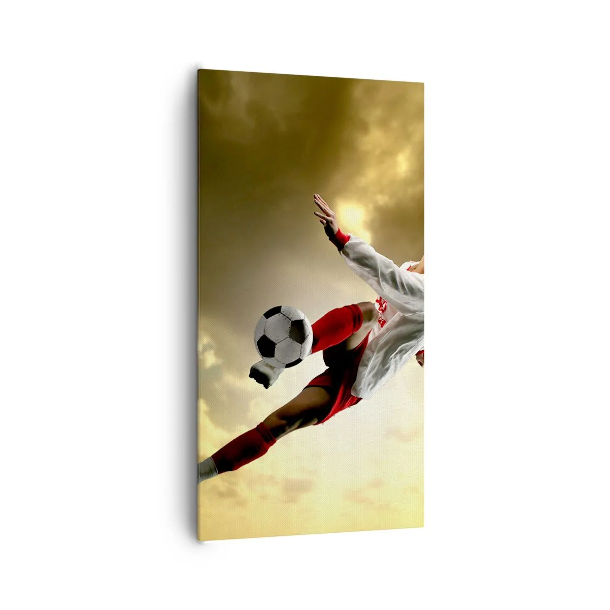 Lærredstryk - Billede på lærred - Fodboldhimlen - 65x120 cm