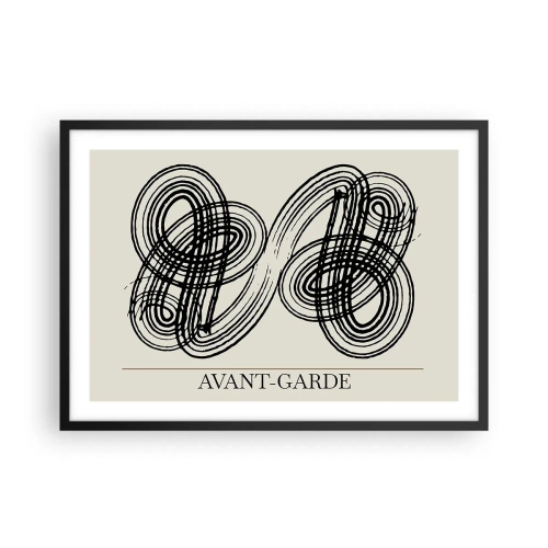 Plakat i sort ramme - Det kom ud spontant - 70x50 cm