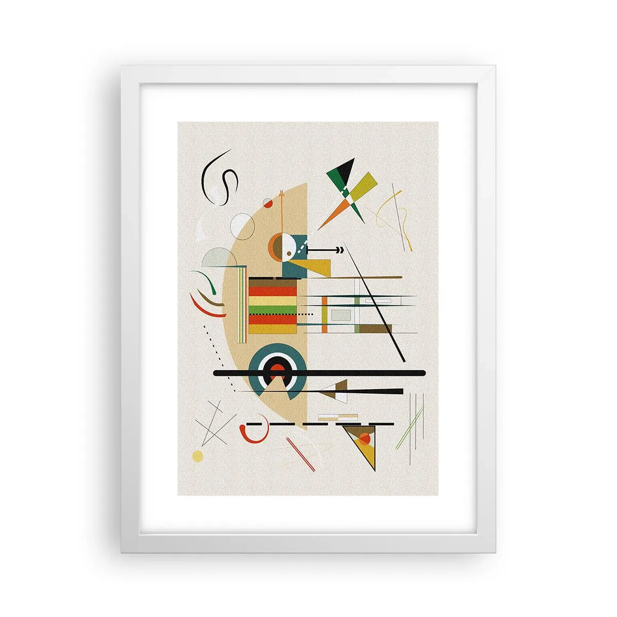 Plakat i hvid ramme - Og verden griner - 30x40 cm
