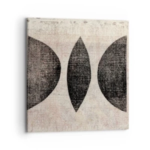 Lærredstryk - Billede på lærred - Etnisk abstraktion - 70x70 cm