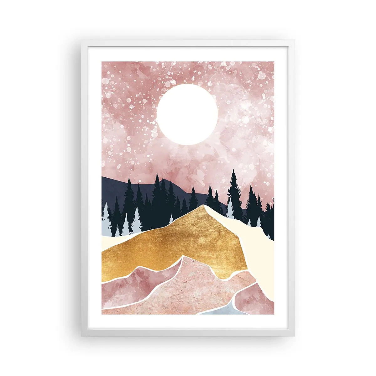 Plakat i hvid ramme - Nattevagt - 50x70 cm