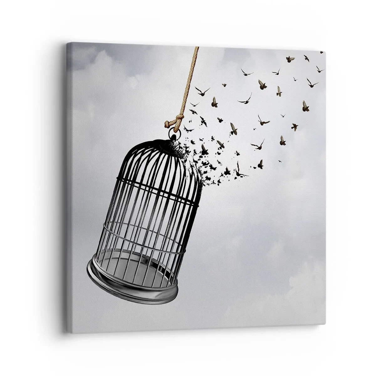 Lærredstryk - Billede på lærred - Tro...håb...frihed! - 30x30 cm