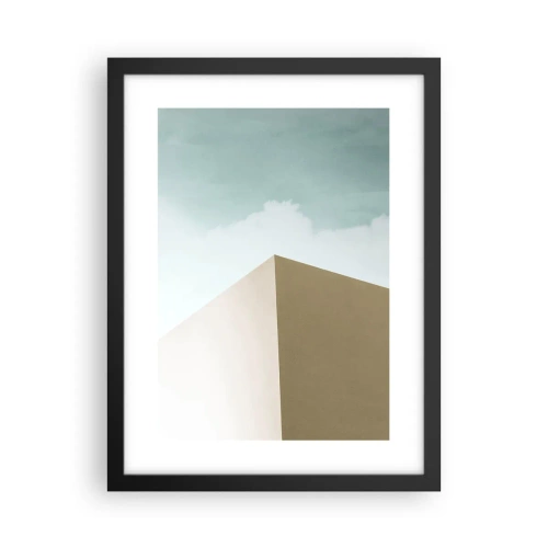 Plakat i sort ramme - Geometri af en solrig sommer - 30x40 cm
