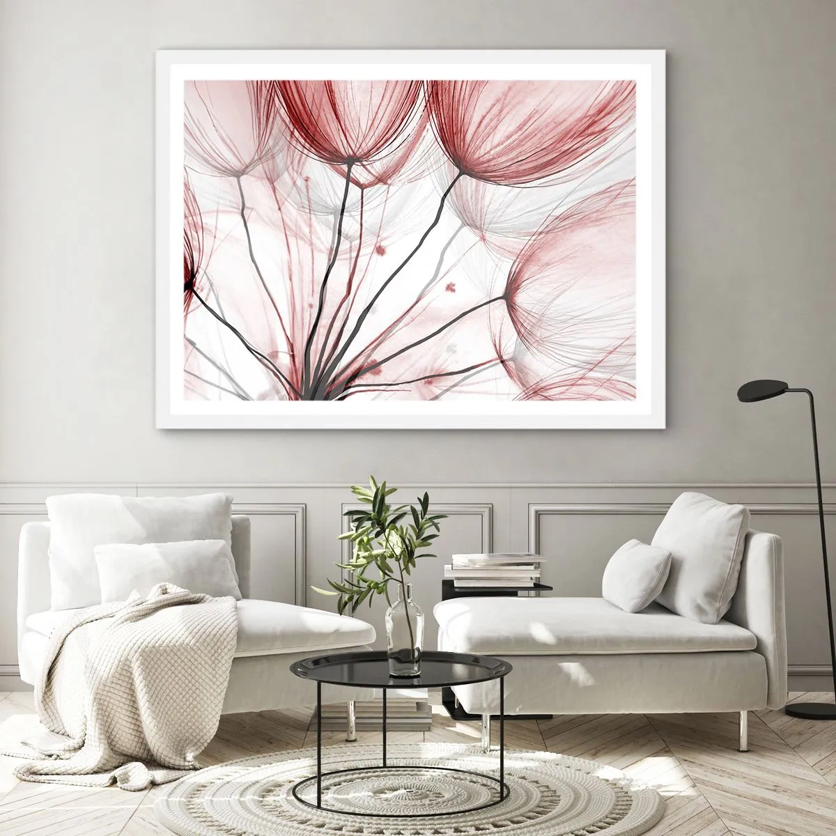 Plakat i hvid ramme - Før afgang - 100x70 cm