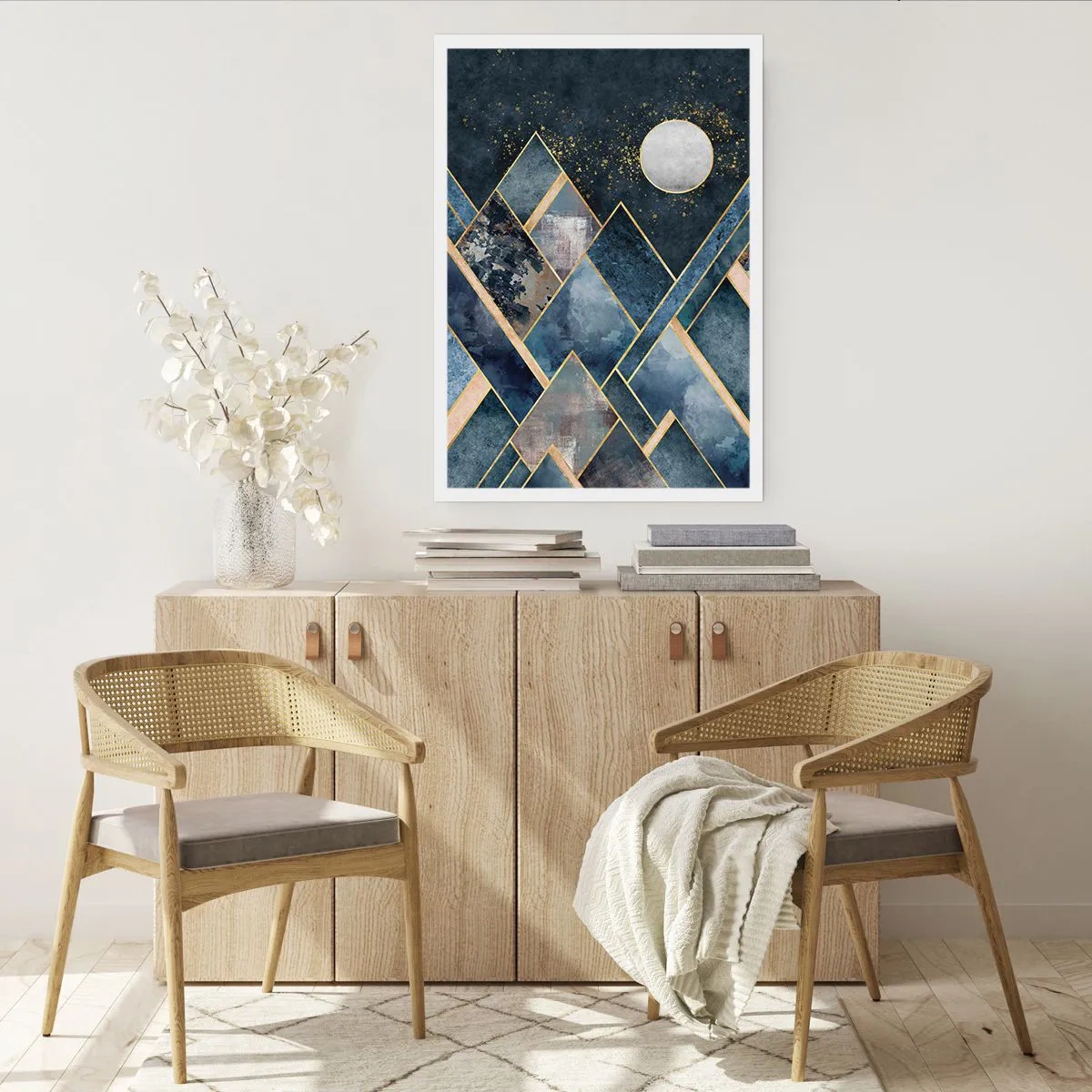 Plakat - Geometrisk landskab - 50x70 cm