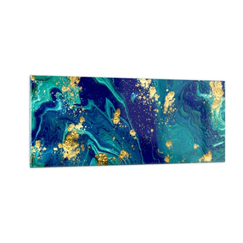 Billede på glas - Solblade - 100x40 cm