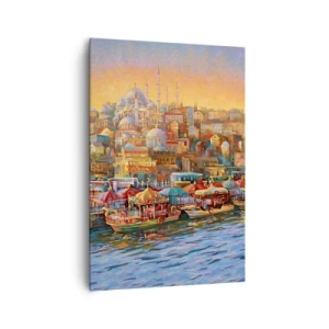 Lærredstryk - Billede på lærred - En historie fra Istanbul - 70x100 cm