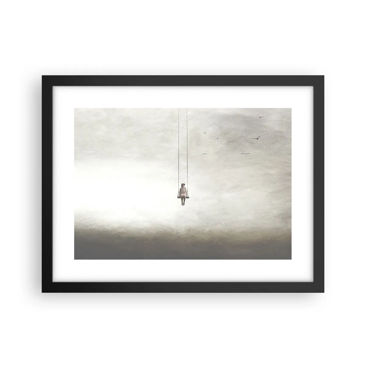 Plakat i sort ramme - Barnet i os selv - 40x30 cm