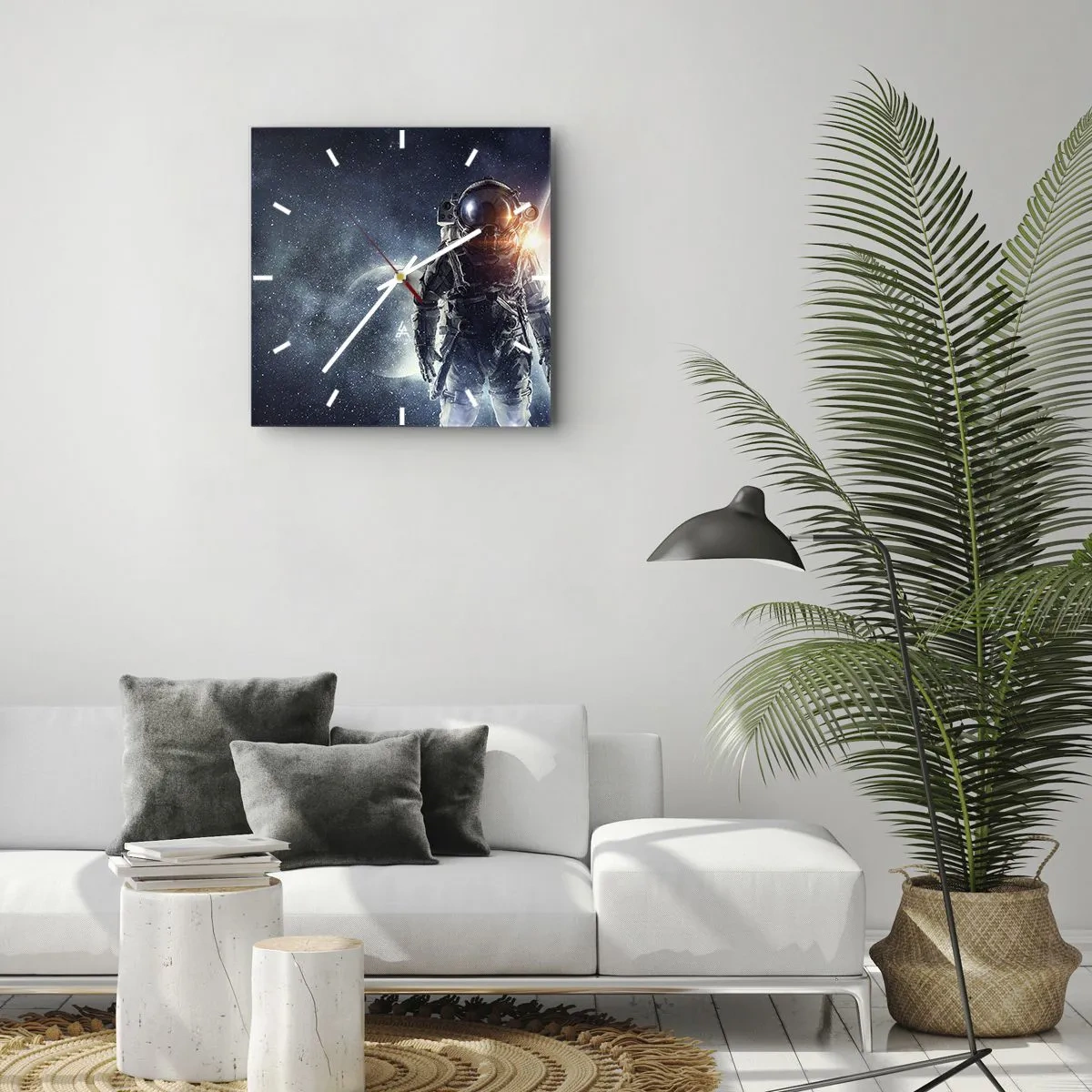 Vægur, Uret - Et kosmisk eventyr - 30x30 cm