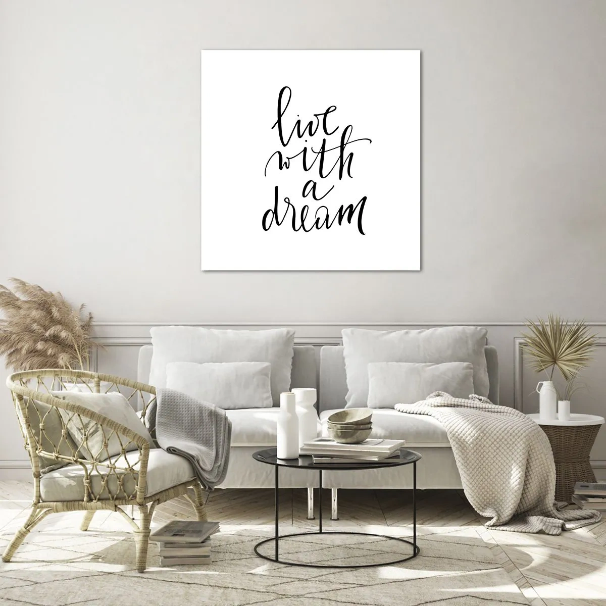 Billede på glas - Of course - 40x40 cm