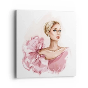 Lærredstryk - Billede på lærred - Som malet... - 40x40 cm