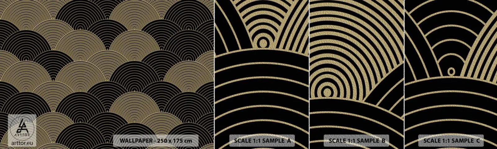 Prøve Fototapet Premium Sand - Enhed i mangfoldighed - Abstraktion, Grafik, Distrikter - 100x30 cm