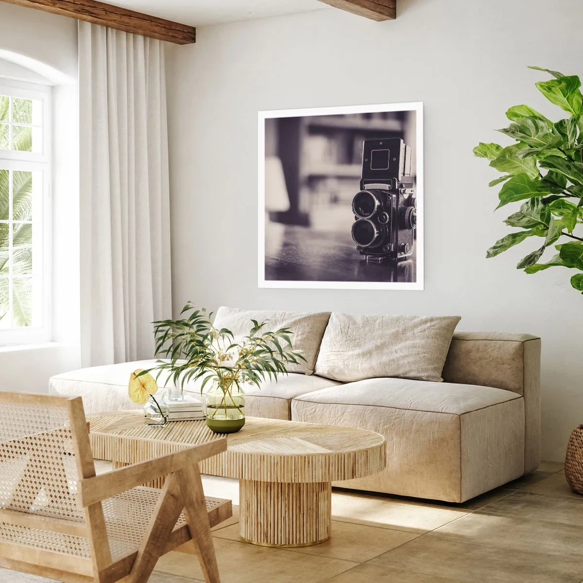 Plakat - Magien i et gammelt fotografi - 60x60 cm