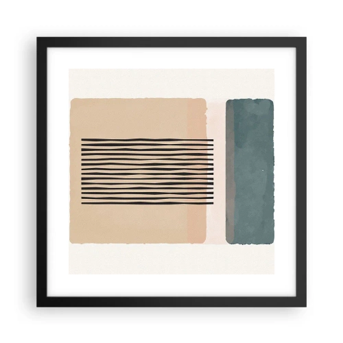 Plakat i sort ramme - Alt er i god stand - 40x40 cm