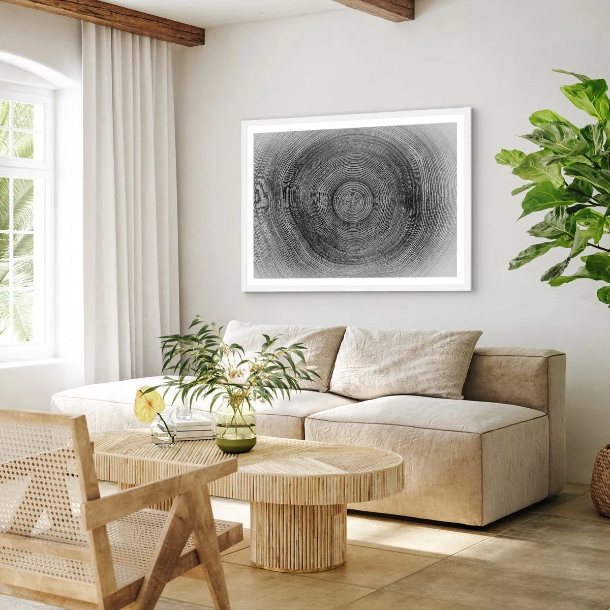 Plakat i hvid ramme - Et tegn på tiden - 70x50 cm