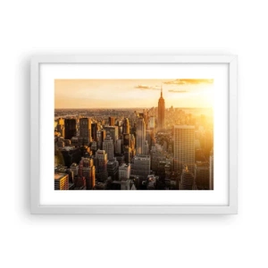 Plakat i hvid ramme - At vokse i solen - 40x30 cm