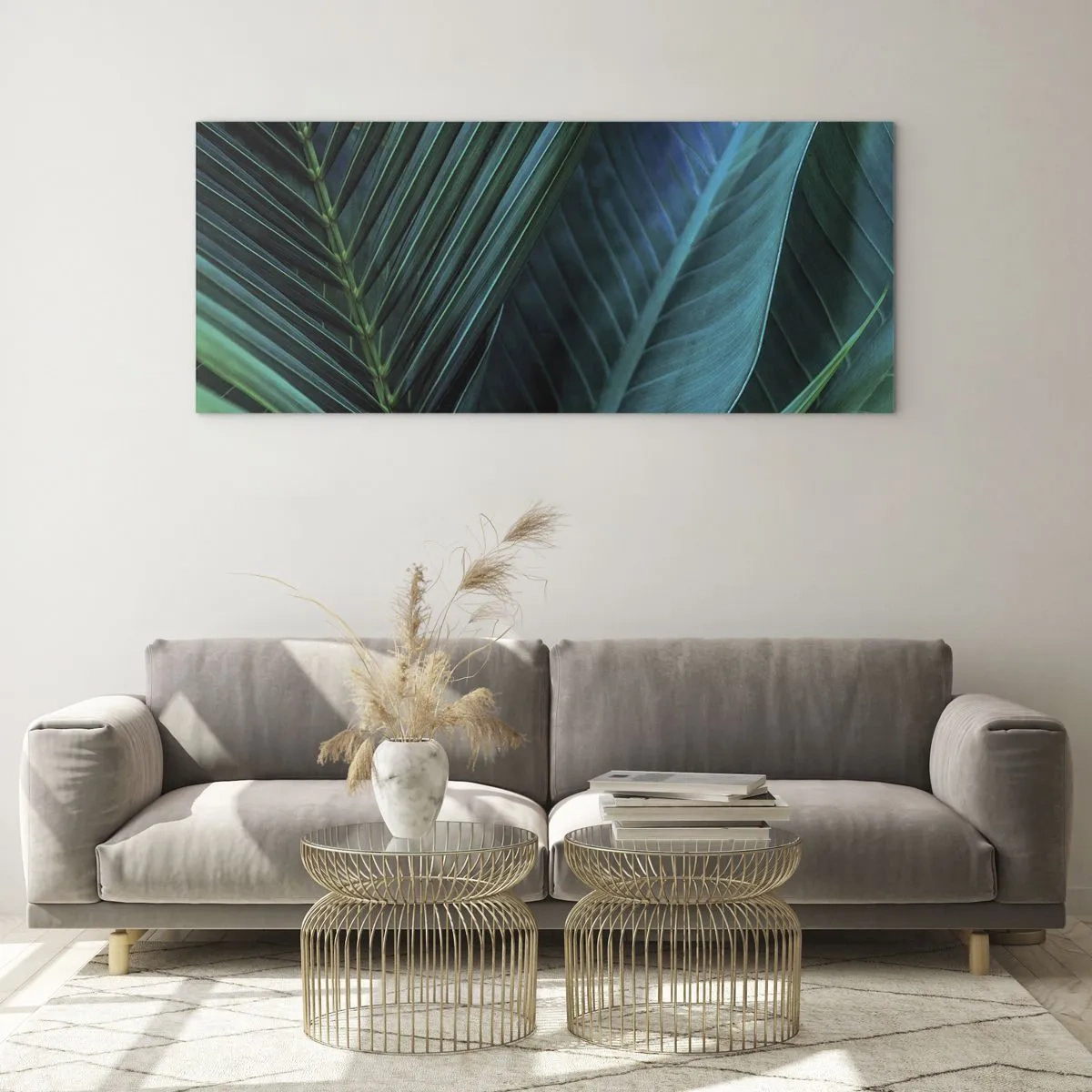 Billede på glas - Anatomi af en grøn - 120x50 cm