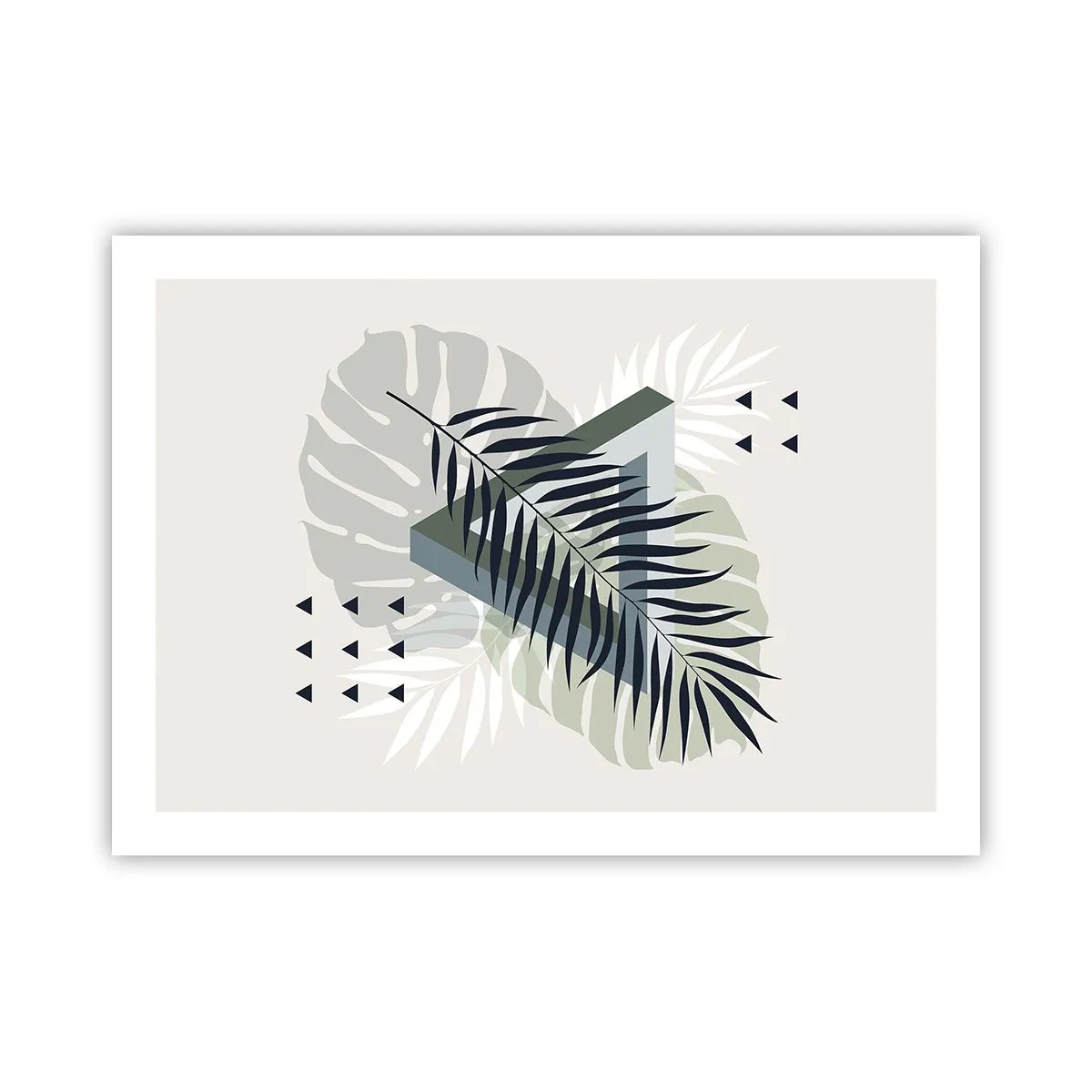 Plakat - Natur og geometri - to ordener? - 70x50 cm