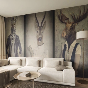 Fototapet Premium Canvas - Lad gestikulationerne tale - Abstraktion, Fantasi, Ribben - 300x210 cm