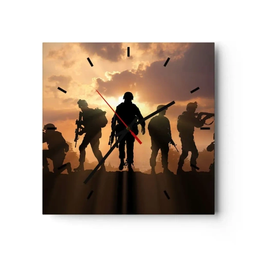 Vægur, Uret - Brothers in arms - 40x40 cm