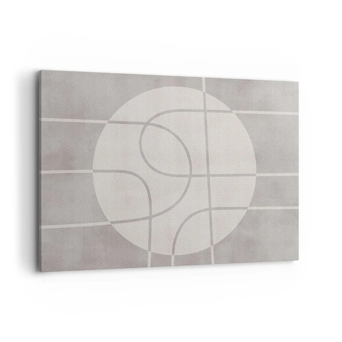 Lærredstryk - Billede på lærred - Cirkulær og lige frem - 100x70 cm