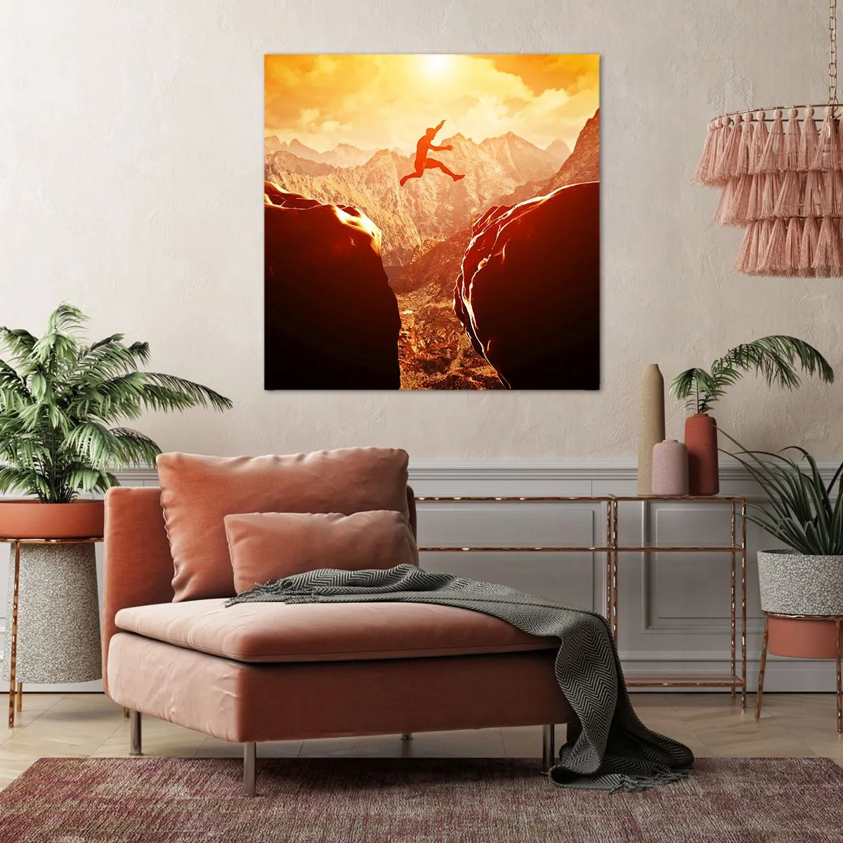 Lærredstryk - Billede på lærred - Overskridelse af grænser - 60x60 cm