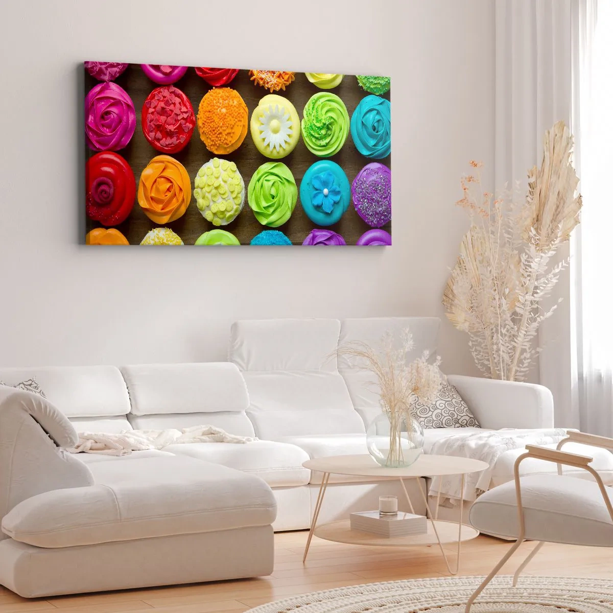 Lærredstryk - Billede på lærred - Alle er forskellige - alle er lækre - 100x40 cm