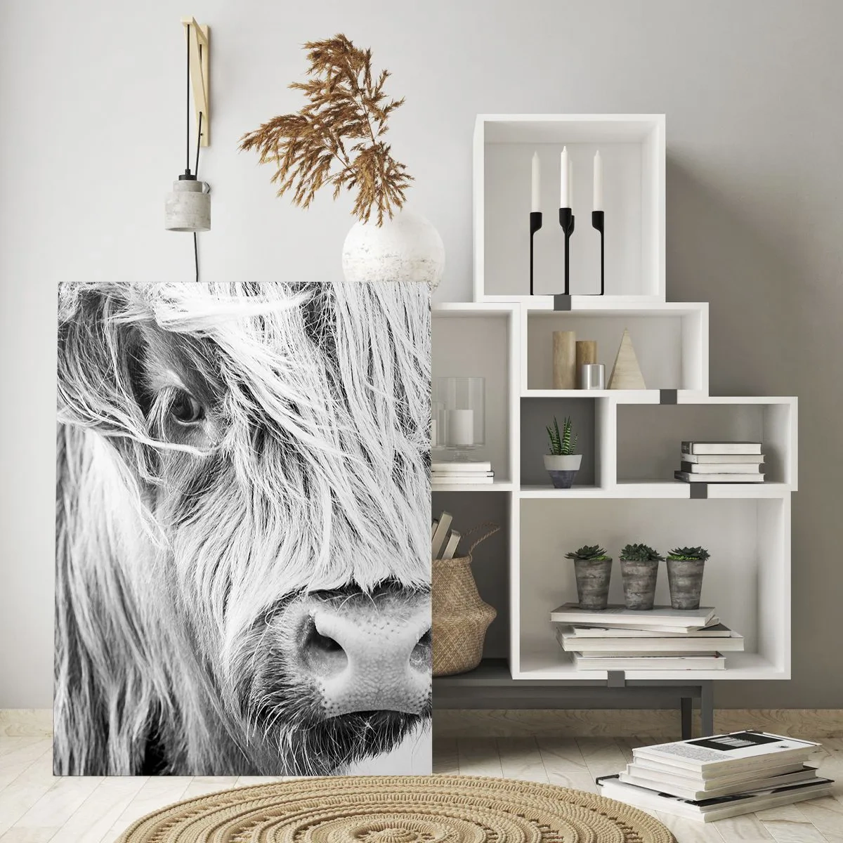 Billede på glas - Skotsk vildmark - 50x70 cm