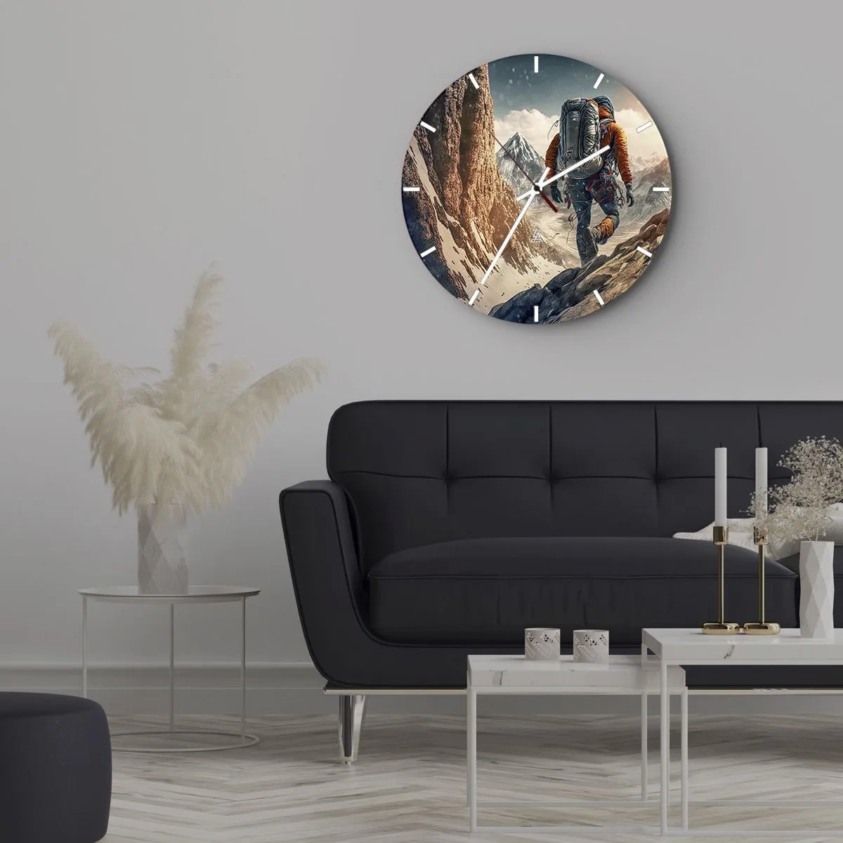 Vægur, Uret - Ensom kriger - 40x40 cm