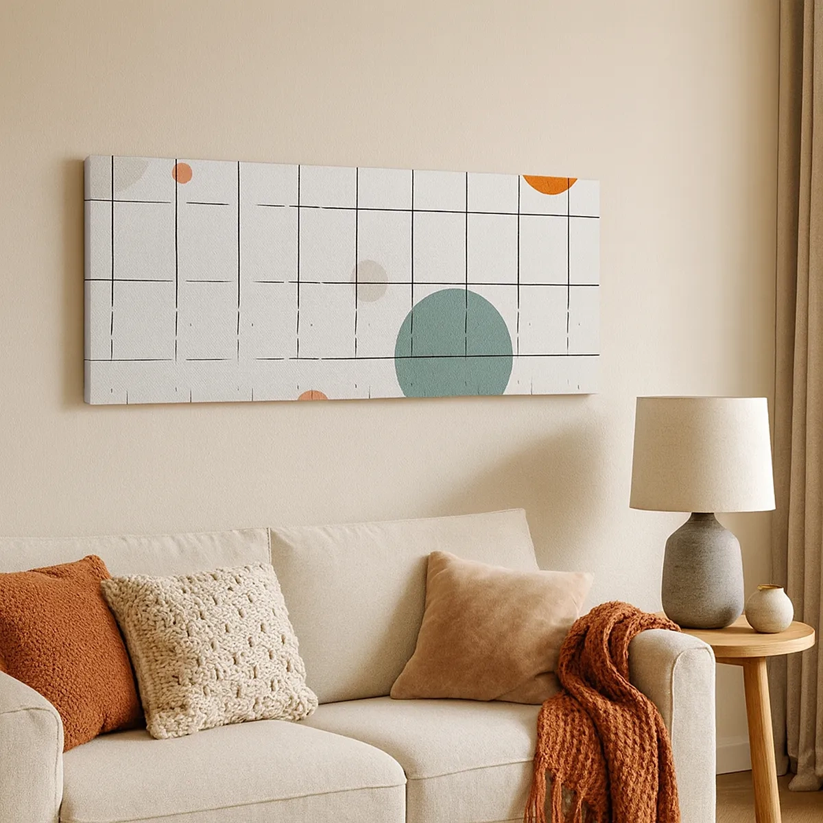 Lærredstryk - Billede på lærred - Fanget i en fælde. Os eller dem? - 30x30 cm