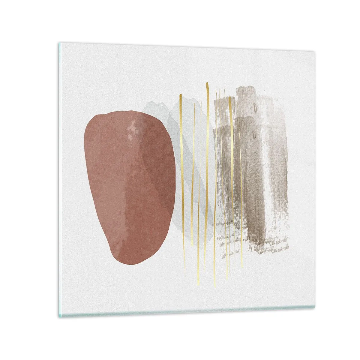 Billede på glas - Abstrakt kolonnade - 30x30 cm