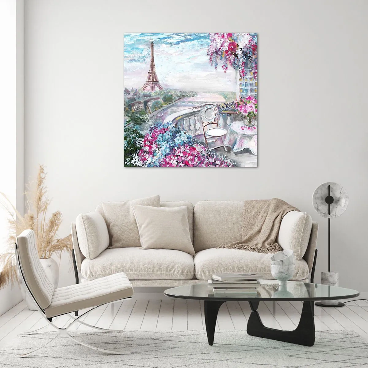 Billede på glas - Smukkest her i maj - 70x70 cm