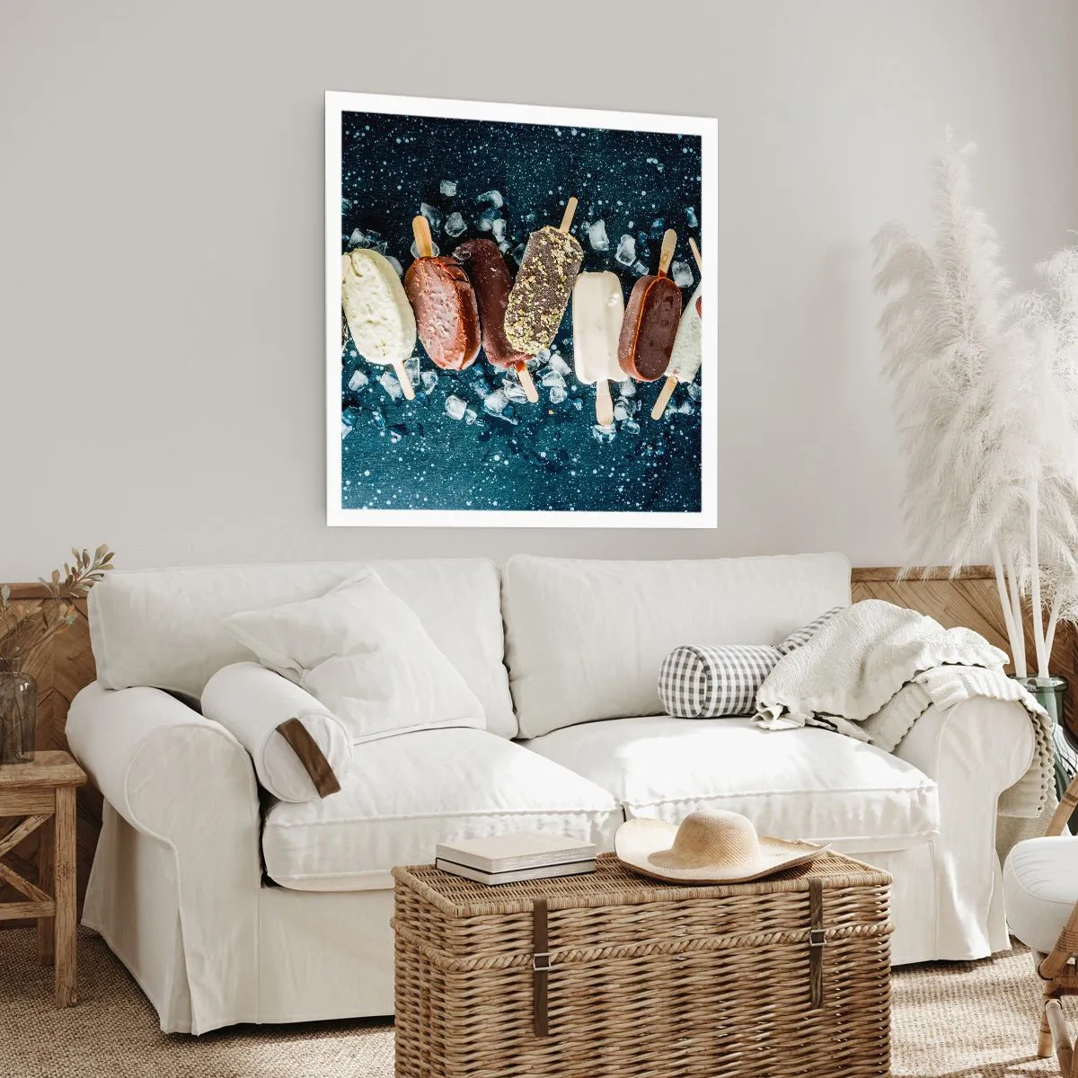 Plakat - En smag af varm sommer - 40x40 cm