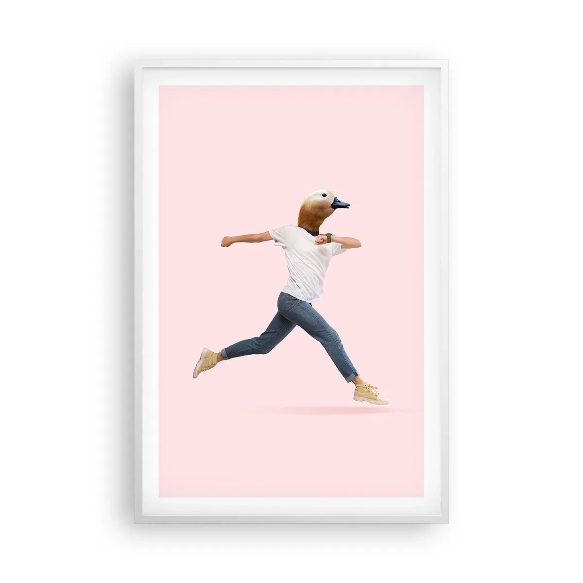 Plakat i hvid ramme - En knivspids absurditet - 61x91 cm