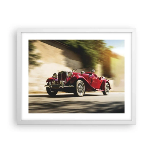 Plakat i hvid ramme - Smukkere end Nike fra Samothrake - 50x40 cm