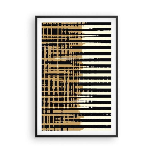 Plakat i sort ramme - Arkitektonisk abstraktion - 61x91 cm