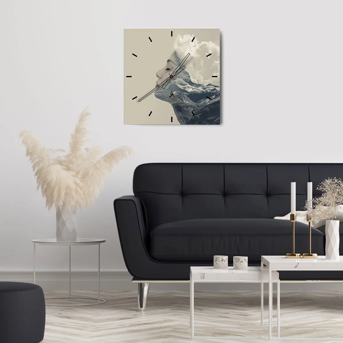 Vægur, Uret - Skønheden ved elementerne - 40x40 cm