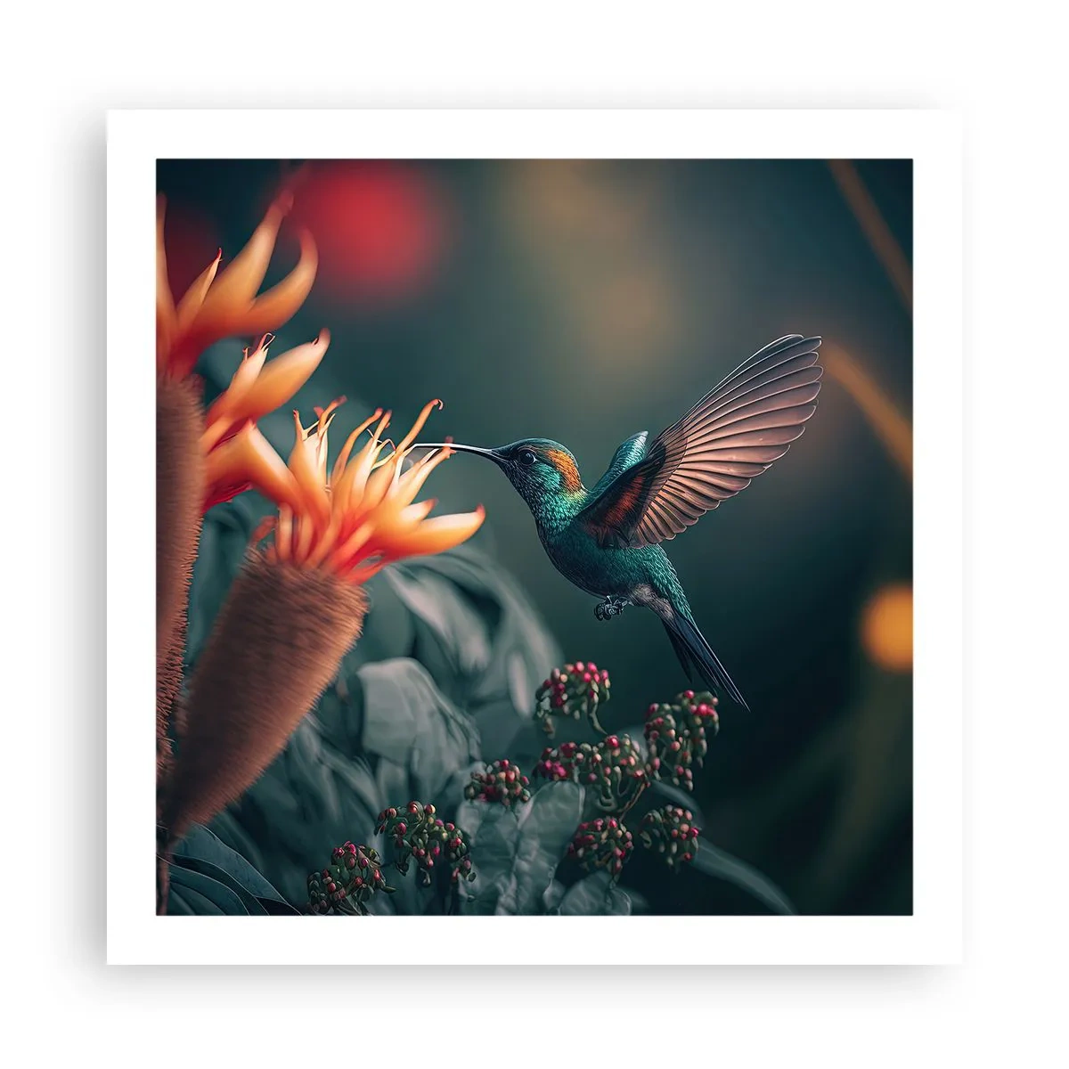 Plakat - Et virkelig farverigt liv - 60x60 cm