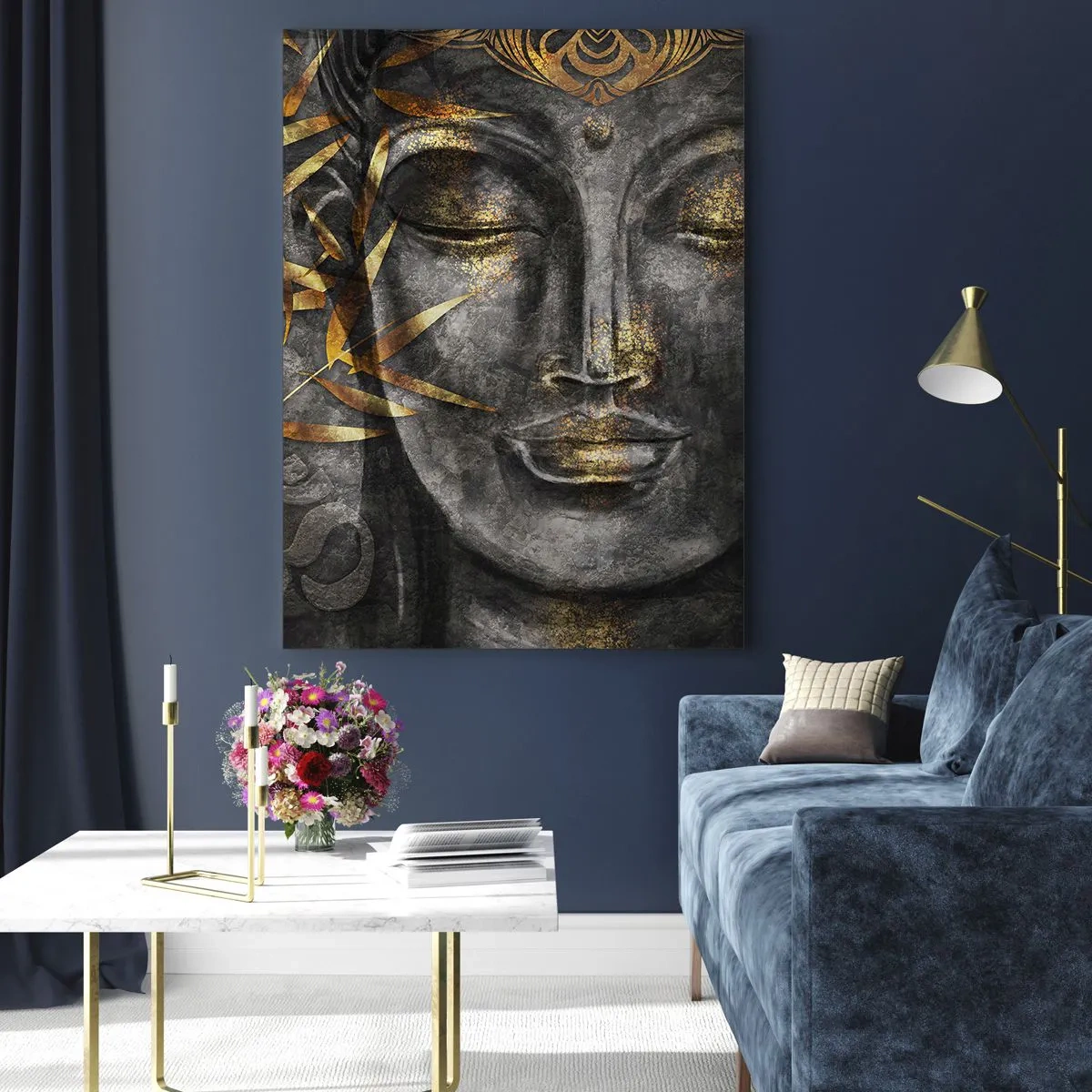 Billede på glas - Mærk freden - 50x70 cm