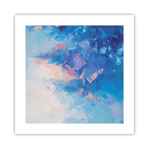 Plakat - Vinter abstraktion - 40x40 cm