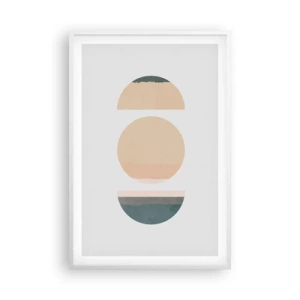 Plakat i hvid ramme - Hjul for hjul - 61x91 cm