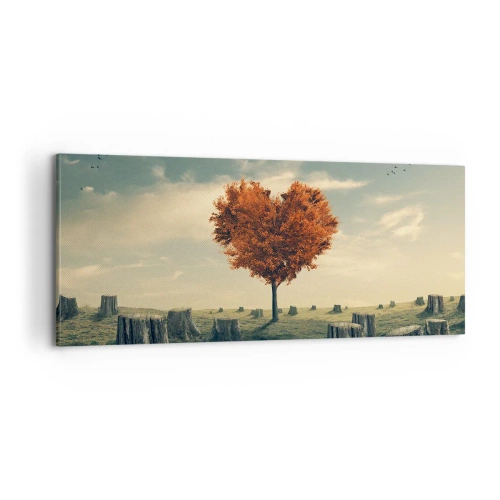 Lærredstryk - Billede på lærred - Der er stadig håb - 100x40 cm