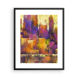 Plakat i sort ramme - Metropolitansk sammensætning - 40x50 cm