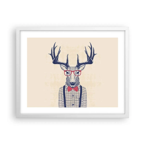 Plakat i hvid ramme - Et underholdende ekstravaganza - 50x40 cm